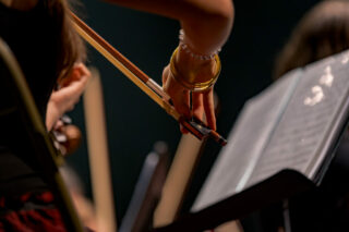 Main d'une violoniste